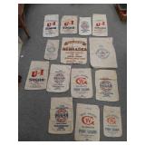 Flour & sugar sacks: Nebraska,  U & I, Crystal &