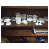 Milk glass dishes