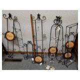 Large lot of lovely metal wall decor