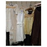 Vintage ladies dress, petticoats, nighties, +