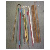 Canes & heads yard sticks & arrows