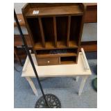 Small side table 20wx10x16,  desktop shelf w