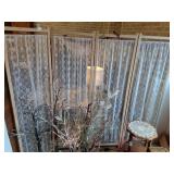 4 panel wood frame privacy screen 63hx72w