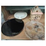 Serving Platters & Cookie Jar