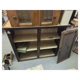 Wooden cupboard with doors