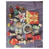Vintage christmas decor, foil+