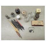 Fountain Pens, Ink Wells +