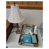 Bedside lamp & new baby items