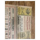 1910 calendar Murphy & Claypool Clarksville Il