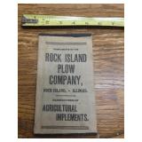 Rock Island Plow Co. Advertising canvas booklet