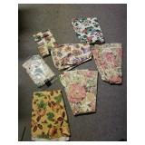 Round vinyl table covers new & used approx 70"