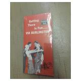 Burlington route ticket book,