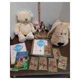Baby Ganz teddy, stuffed dog, Ty beanies, & other