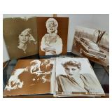 Old prints 11" x 14" : Betty Grable,  Mae West,