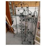 2 display racks 54" h & 45" h