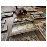 Stereoscope viewer & large lot of images