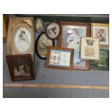 Framed vintage wall decor