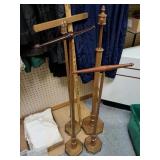 Wood clothing stands