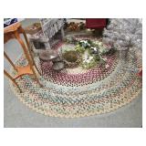 Oval hand braided rug 8x9