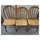 3 wood Windsor style children