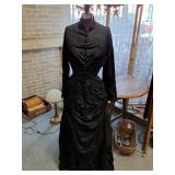 Vintage black gown AND dress form!