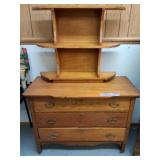 Vintage hutch top dresser