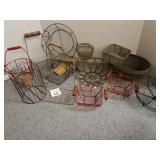 Lots of lovely wire baskets