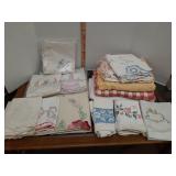 Vintage cross stitch & needle work: pillowcase,