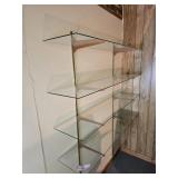 Glass shelving & brackets (you remove)  55" x 12"