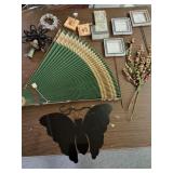 Fireplace decorative fan, home decor