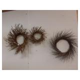 3 wreaths