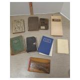 1800s books : Jerusalem pressed flowers & more