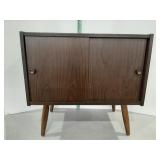 >Mid Century cabinet 14" h x 24" w x 14" d