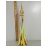 Mid-Century Multi-Colored Glass Bottle with