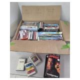 DVD VHS movies Cassette tapes