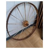 > Vintage spoked implement wheel 44" diameter