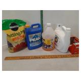 Potting soil, antifreeze, washer fluid & laundry