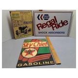 Metal signs NAPA, Texaco + 18x12, 16x10, 12x10