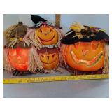 Large fiber optic Jack-O-Lanterns SEE VIDEO