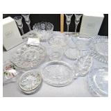 4 Mikasa crystal candlestick holders, decorative