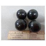 Black Agate Spheres 1 1/2" Approximately