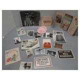Mix of old pictures & greetings cards