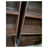 > 2 laminate bookcases 30x72x12 each