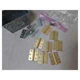 Hinges & screws, metal container