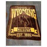 Throw blanket 55" x 66" Wyoming University