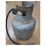> Aluminum propane tank w guage