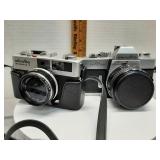 Minolta HI - Matic F & SR T 201 cameras