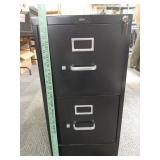 >Hon 2 drawer file cabinet with keys 29" h x 15" w
