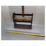 Acrylic open top case & wood shelf