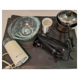 Kitchen mats, pots, casserole dishes +
